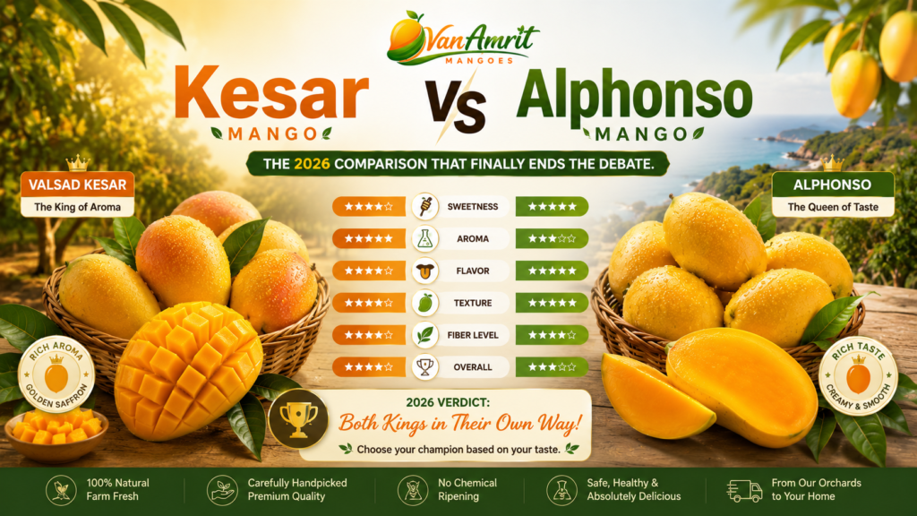 Kesar vs Alphonso Mango