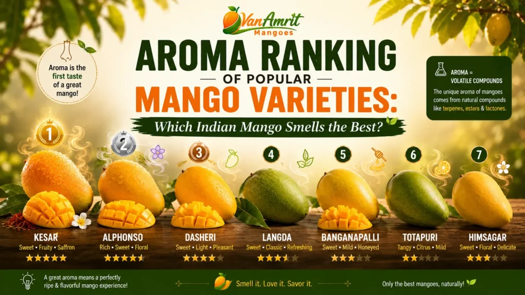 Aroma Ranking of Popular Mango Varieties India