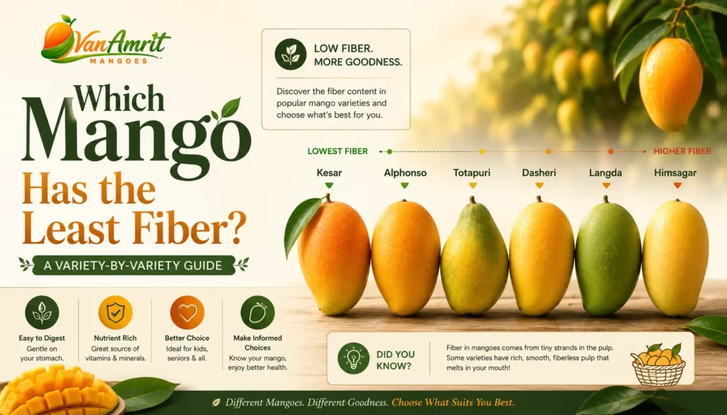 Which Mango Has the Least Fiber